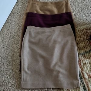 Bundle j crew wool pencil skirt